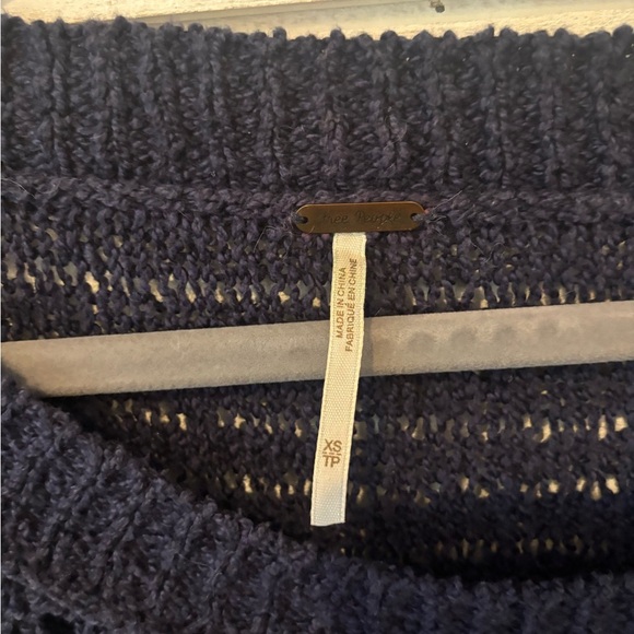 Free People Midnight Blue Knit Sweater in size XS - Picture 6 of 14